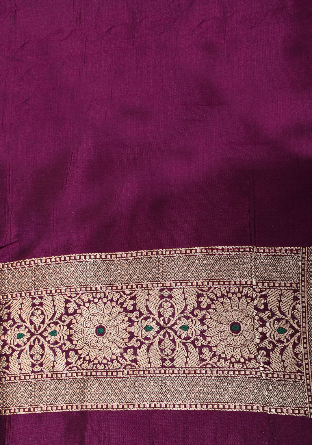 Magenta Pure Katan Silk saree with Trendy Jharokha Meenakari design and Zari borders | SILK MARK CERTIFIED