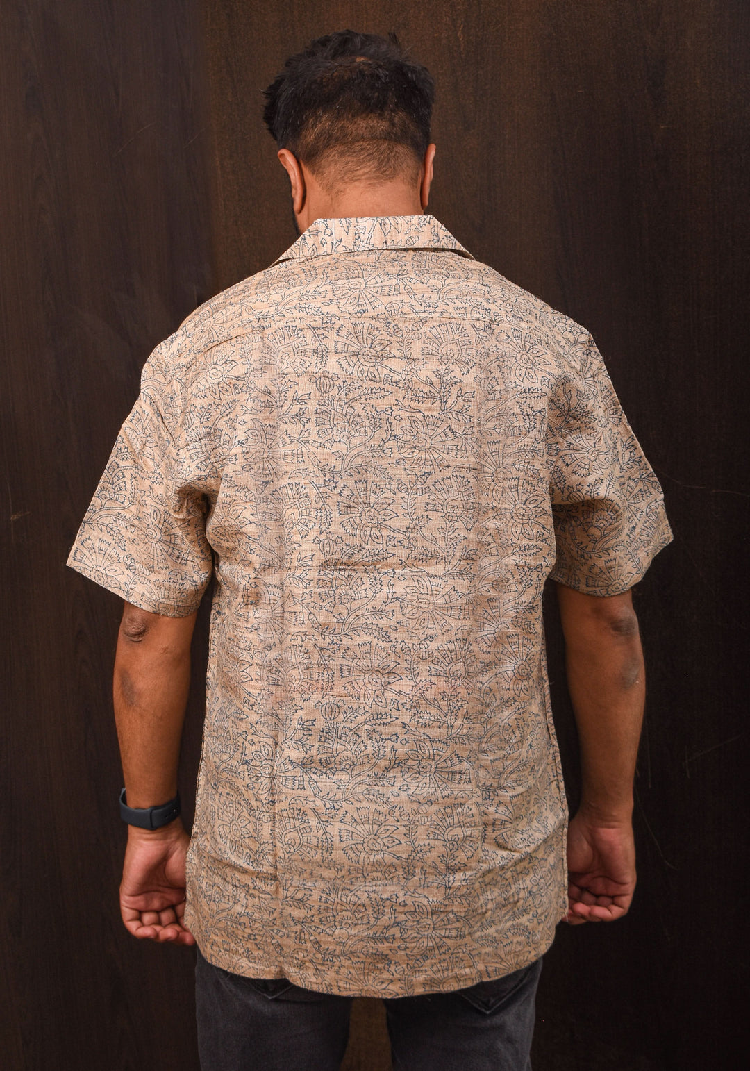 Pure Tussar by Cotton Natural Color Half Sleeves Shirt for Men