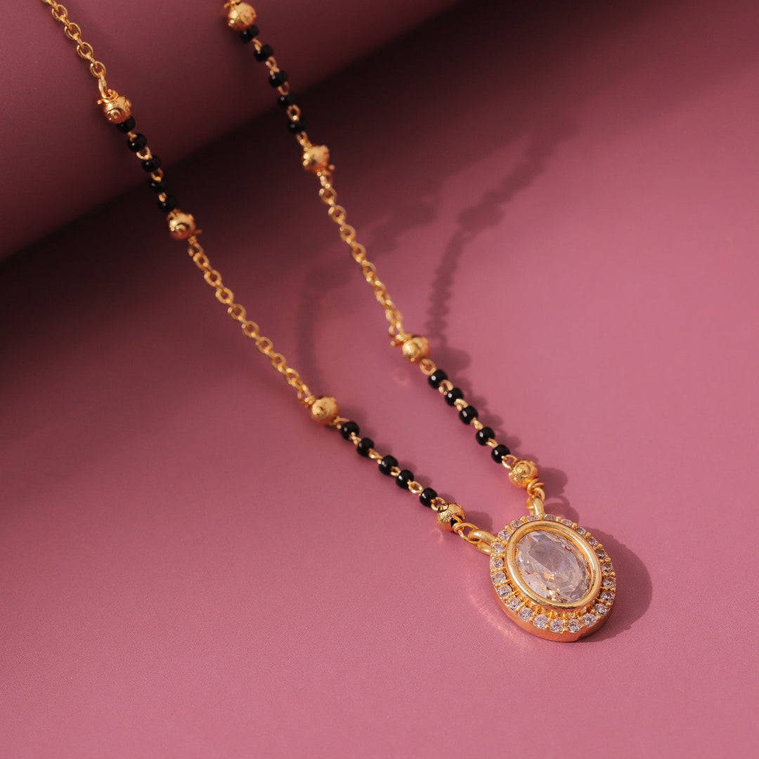 Gold Essentials Kavya American Diamond Mangalsutra | SGOBITAM
