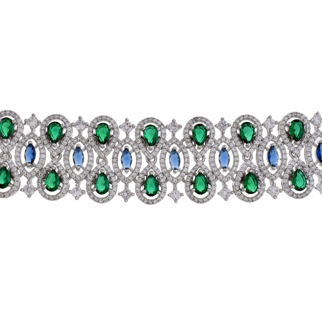 Starlight Aurora Choker Necklace Set | SHOBITAM