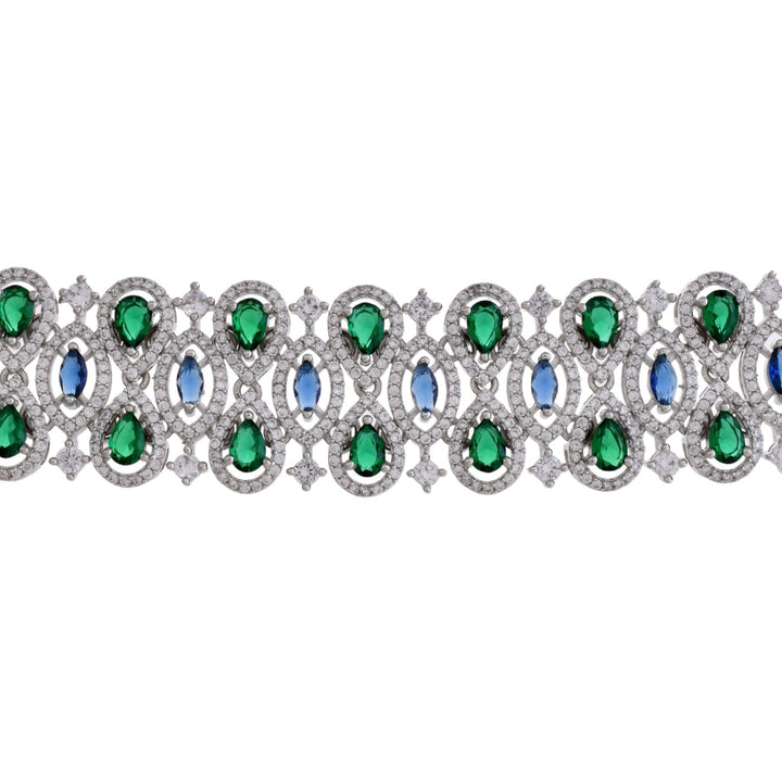 Starlight Aurora Choker Necklace Set | SHOBITAM