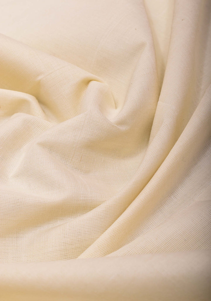 Elegant Kerala Kasavu Saree in Off White with Golden Border – A Timeless Classic