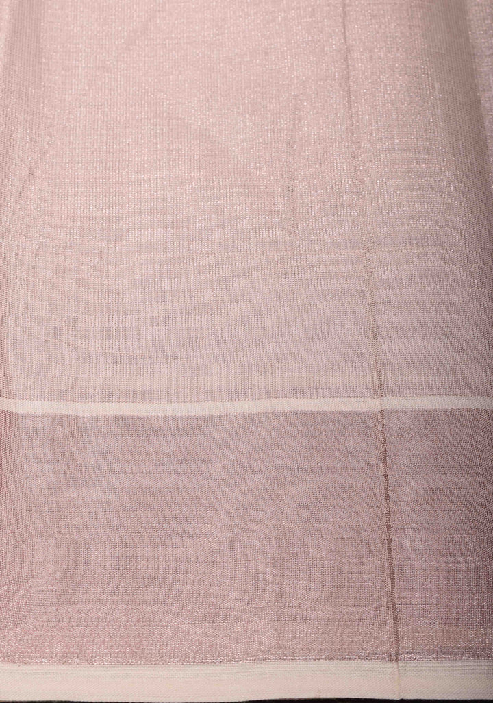 Elegant Kerala Kasavu Half Tissue Saree in White and Gold – A Timeless Classic