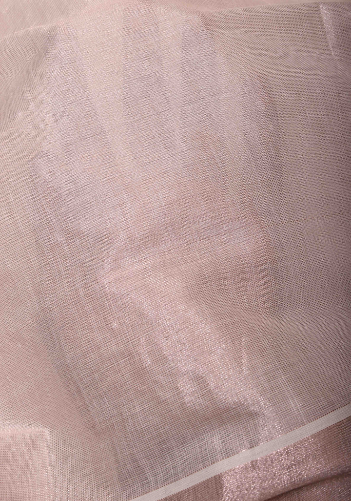 Elegant Kerala Kasavu Half Tissue Saree in White and Gold – A Timeless Classic