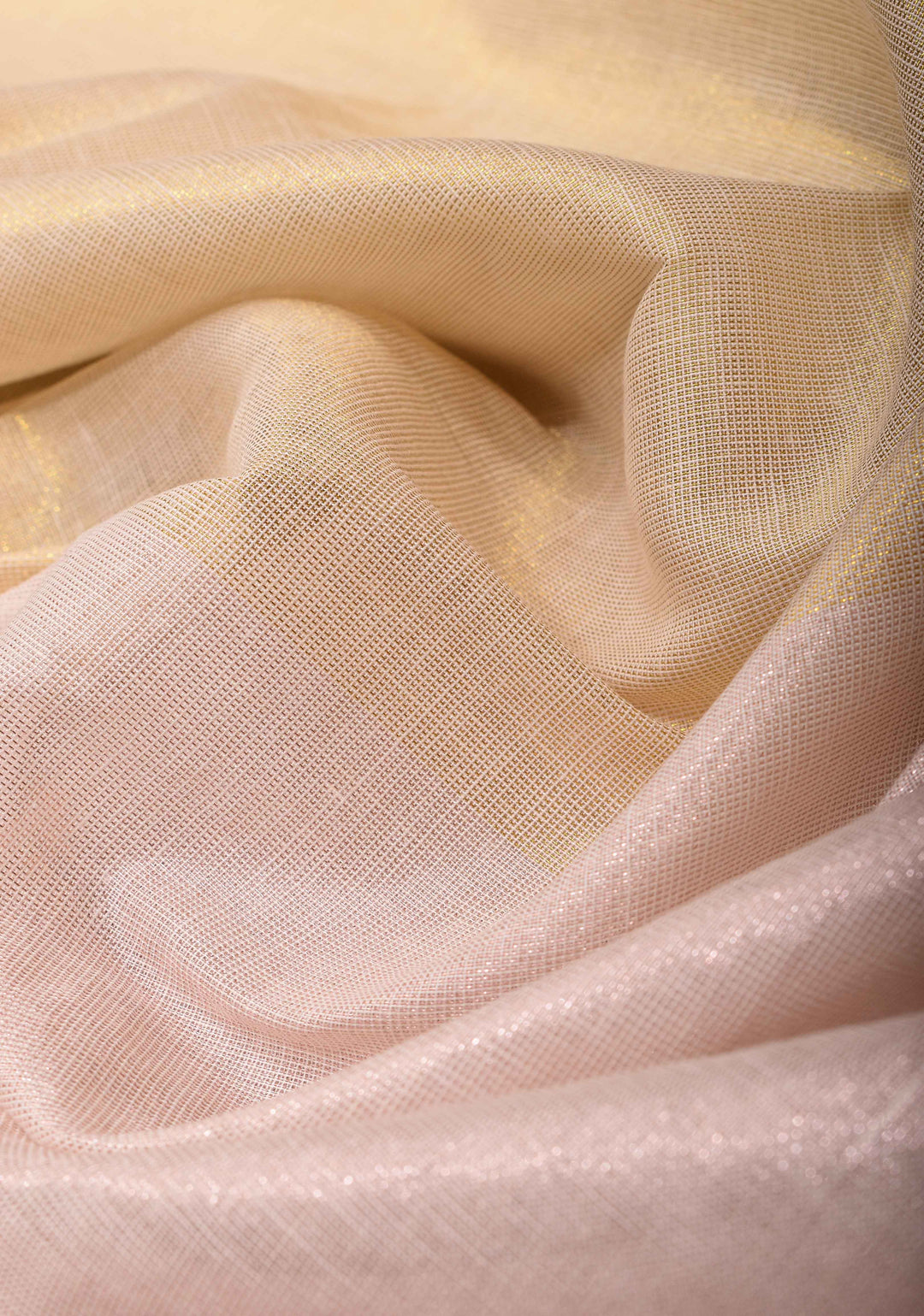 Elegant Kerala Kasavu Half Tissue Saree in White and Gold – A Timeless Classic