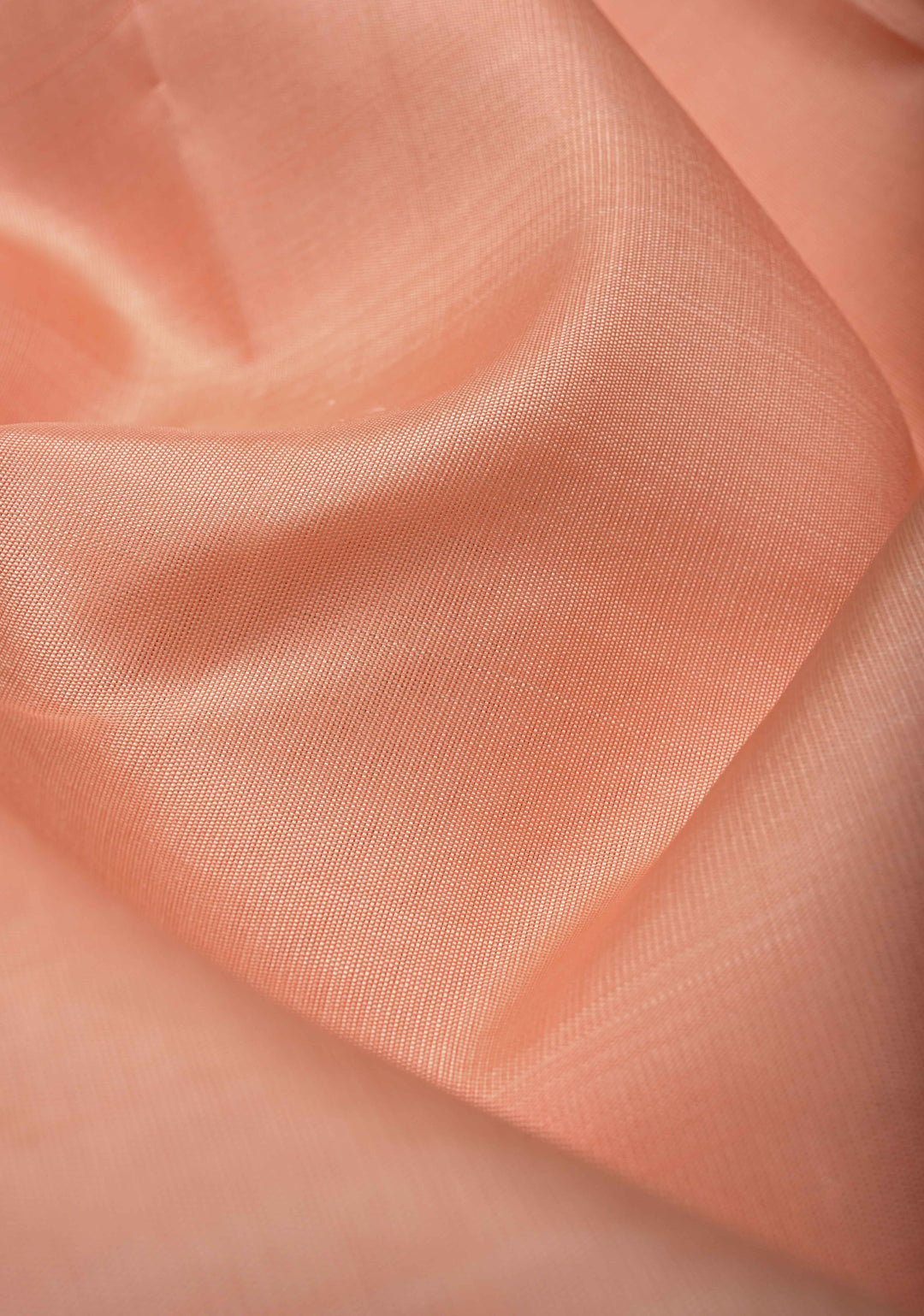 Authentic Kanjivaram Silk Saree in Light Salmon with Multi Color Temple Border with Grand Pallu and Zari  | SILK MARK CERTIFIED
