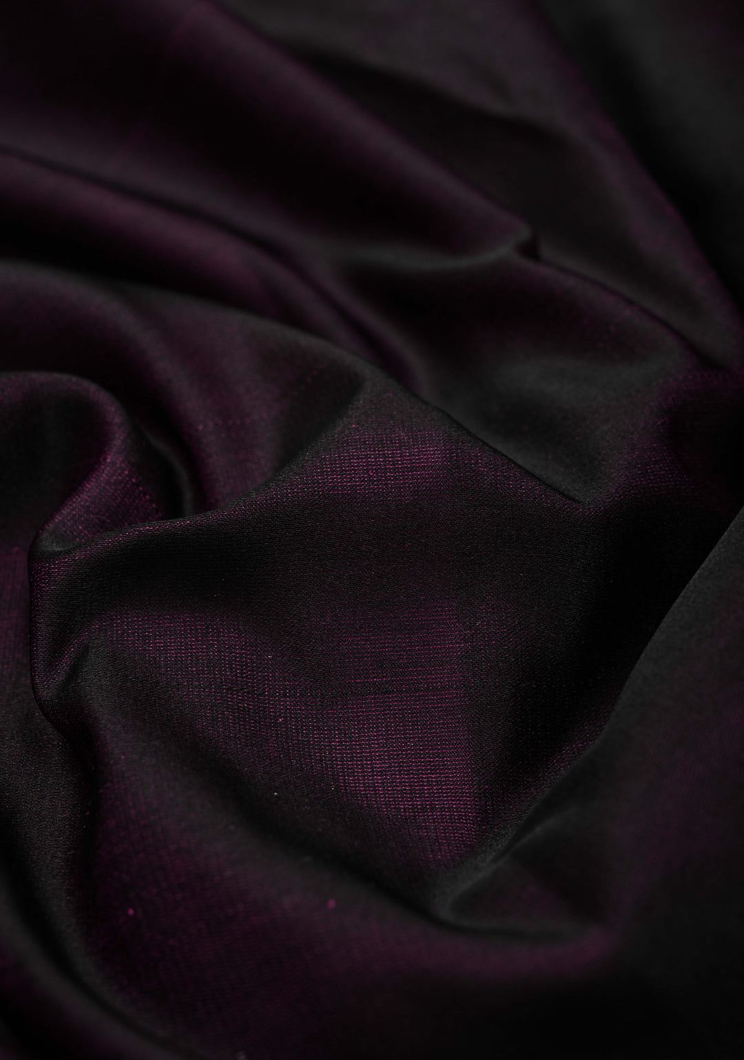 Purple Dual Tone Tanchoi Banarasi Saree in Pure Silk Satin and Zari Border | SILK MARK CERTIFIED