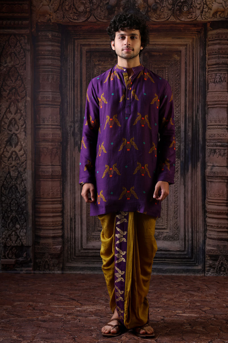 SMRITI OLIVE DOHTI + KURTA SET | SHOBITAM