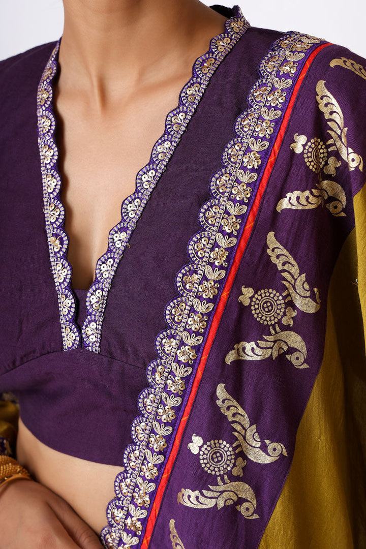 SMRITI OLIVE LEHENGA ( SET OF 3)