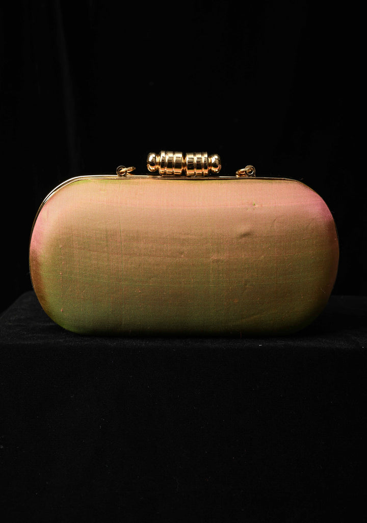 Pure Yeola Paithnai Silk Clutch with Zari Border | SILK MARK CERTIFIED