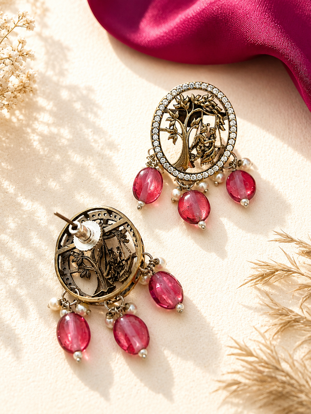 Multi Layer Pearl Mala Set – Festive Ethnic Glam | SHOBITAM