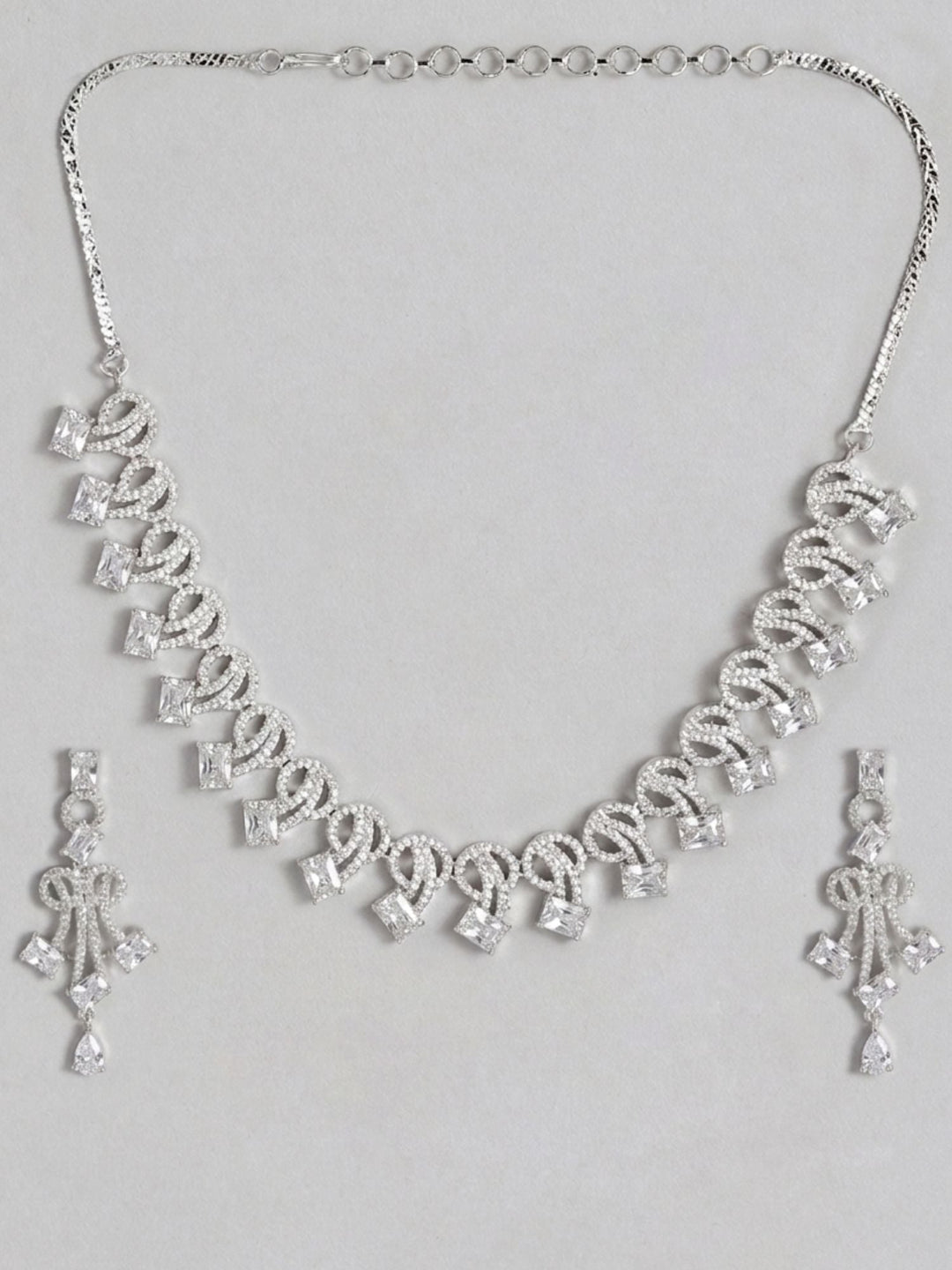 Premium Royal Blue Party Wear Necklace Set | SHOBITAM