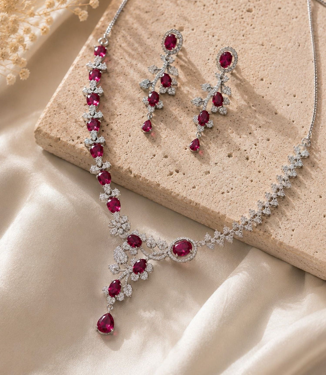 Royal Emerald Stone Jewellery Set – Statement Festive Glam | SHOBITAM