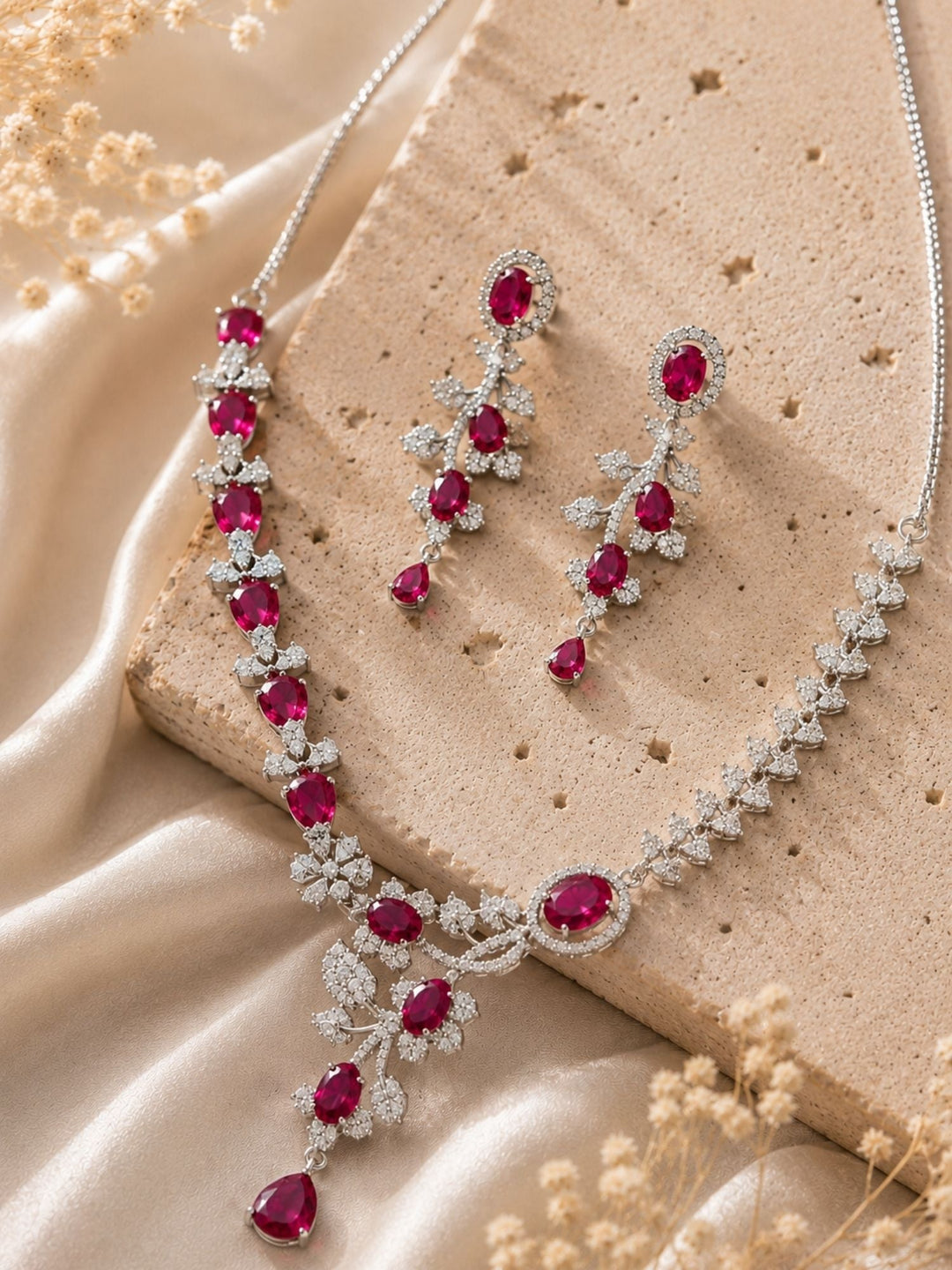 Royal Emerald Stone Jewellery Set – Statement Festive Glam | SHOBITAM