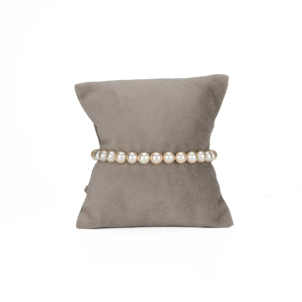 6.0-7.0mm Round Golden Akoya Saltwater Pearl Bracelet - AA Quality