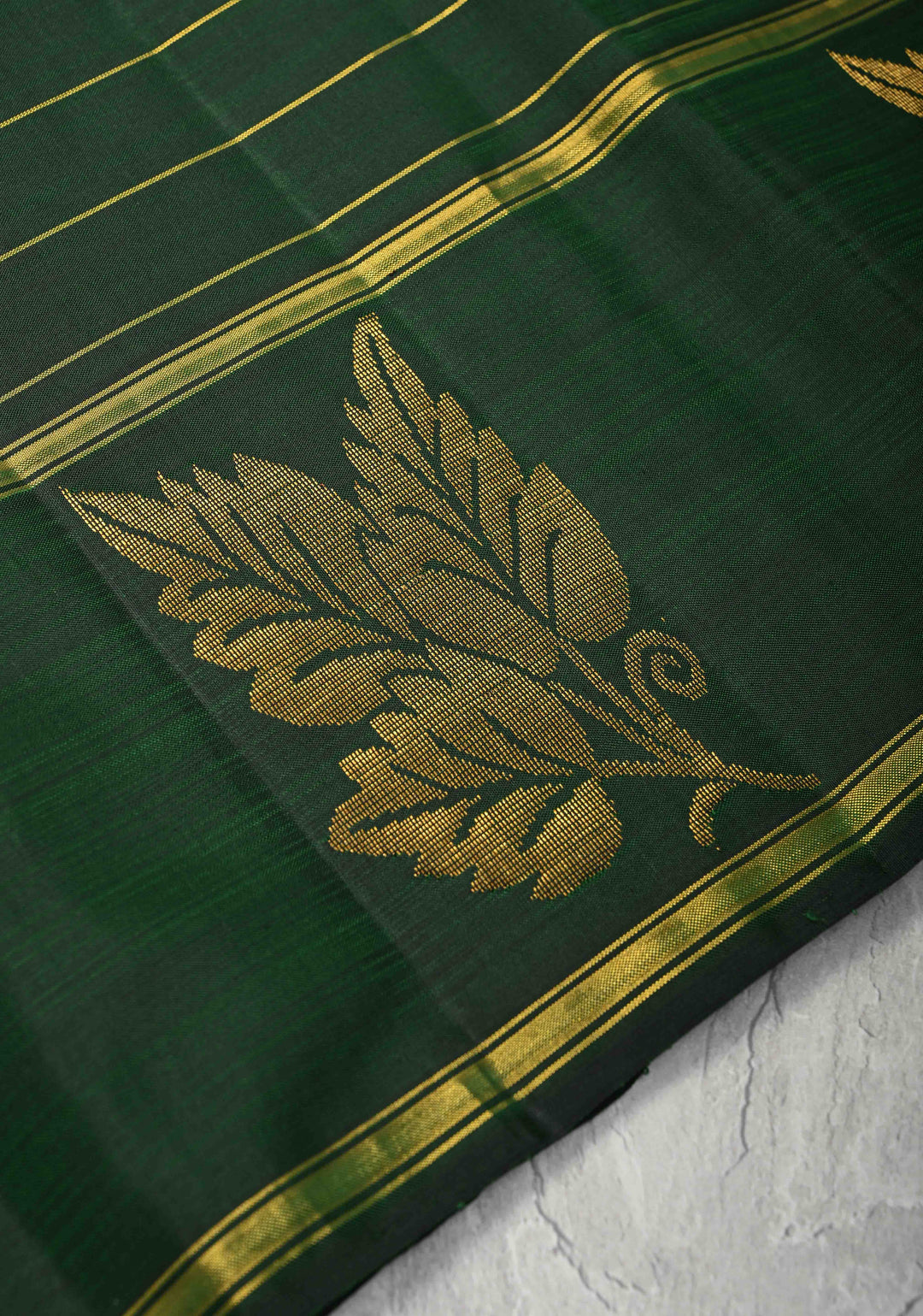 Kattam Multicolor Pallum Pazhamum Kanjivaram Pure Silk Saree with Zari Stripes and Buttas on Contrast Border | SILK MARK CERTIFIED
