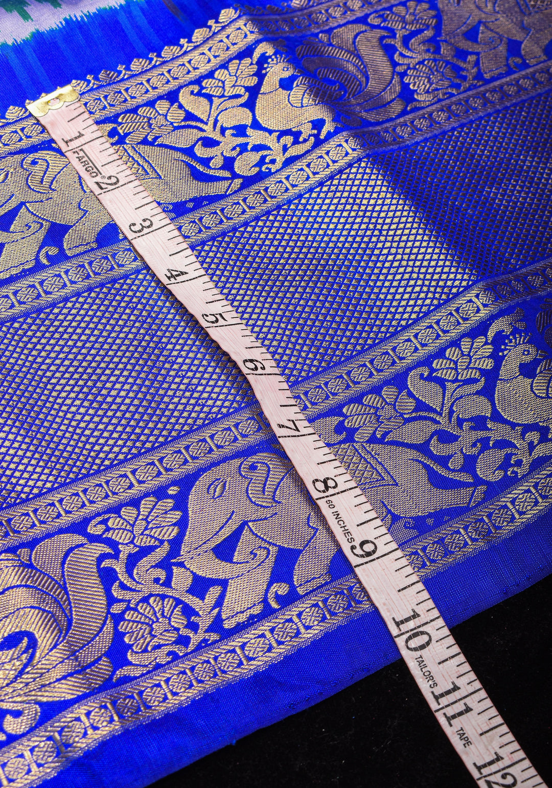 3 Color  Ikkat Patola Kanjivaram Fusion Silk Saree with Panel design and zari border |SILK MARK CERTIFIED