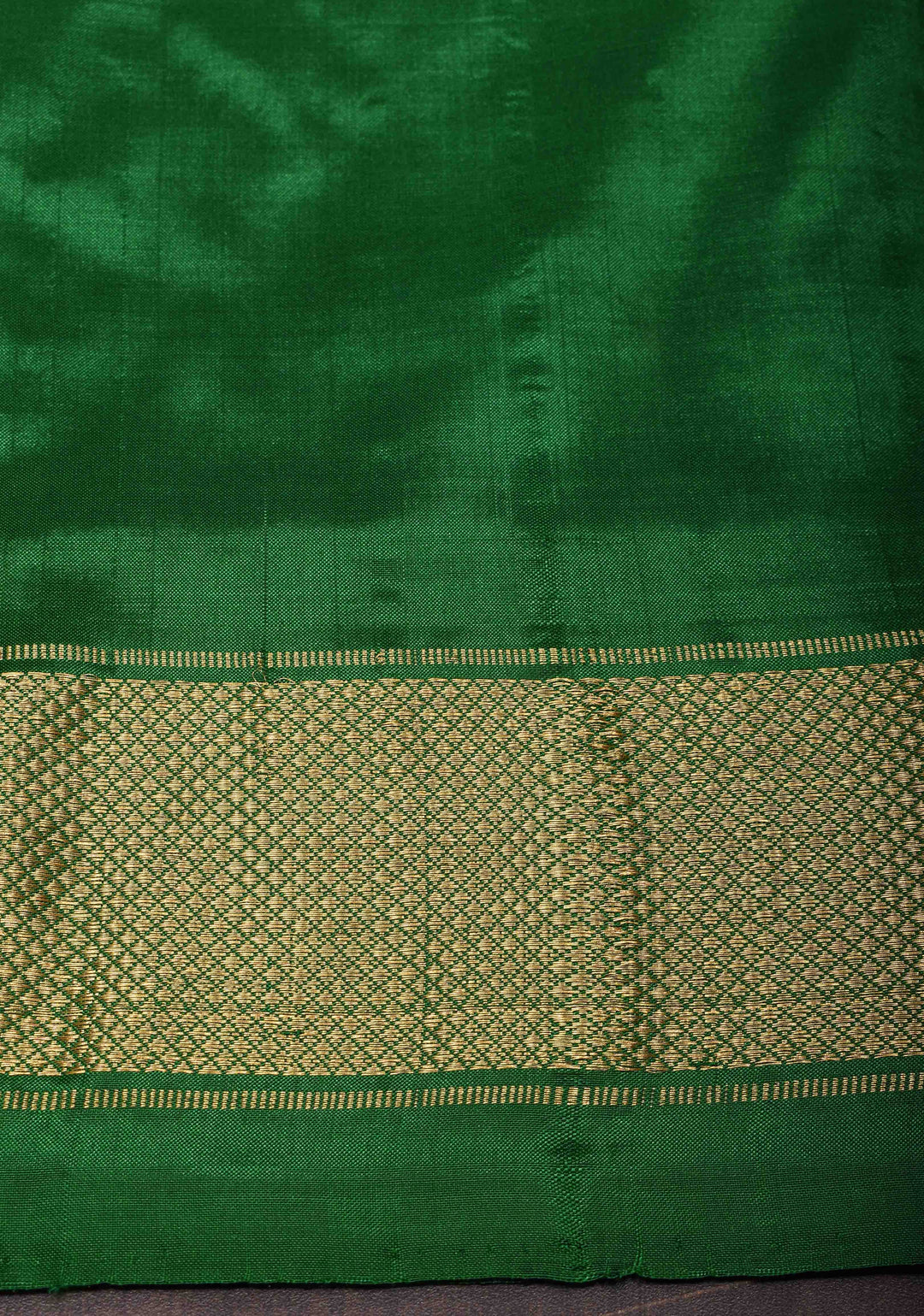 Rose Floral Design Ikkat Pure Silk Saree with Green zari Border | SILK MARK CERTIFIED