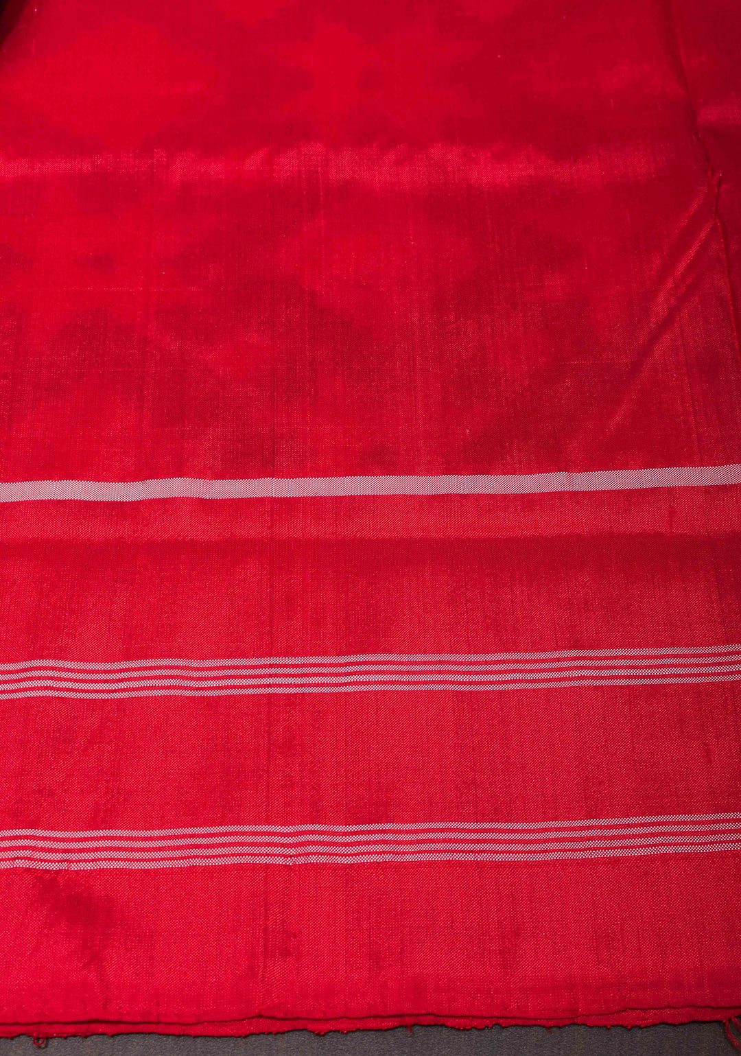Ink Blue Geometric Motifs Ikkat Silk Saree with Ikat Panel Border| SILK MARK CERTIFIED