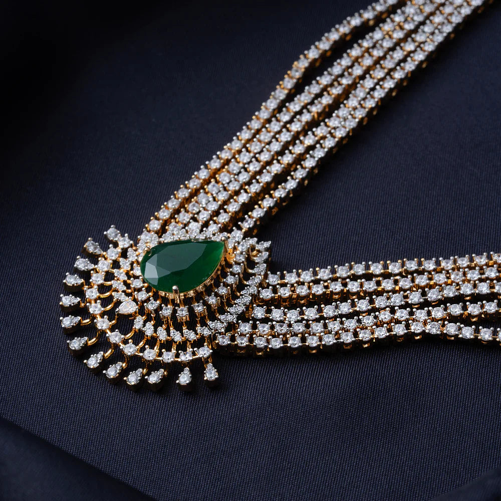 Pure 92.5 Silver, Sivara Dia Short Necklace