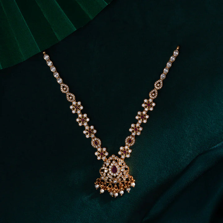 92.5 Silver, Gold Plated Mukulita Short Necklace