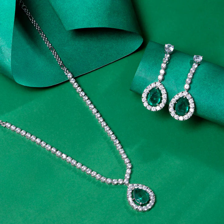 Pure 92.5 Silver Eden’s Eclipse Necklace Set