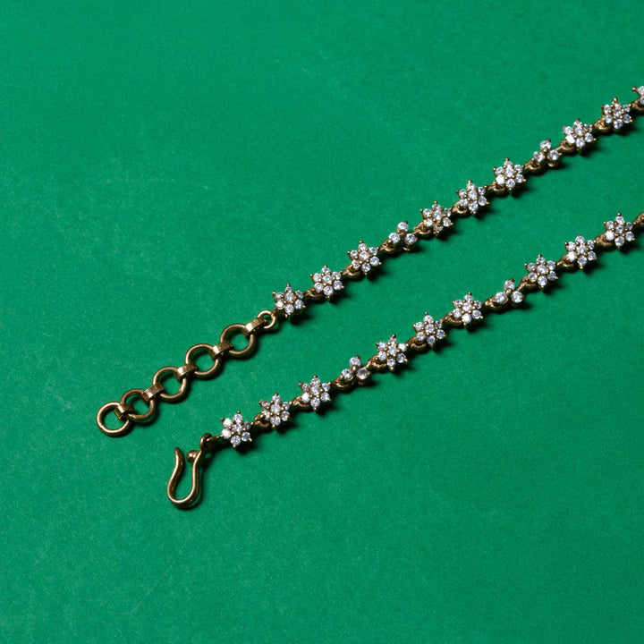 92.5 Silver, Gold Plated Amrapali Spark Short Necklace