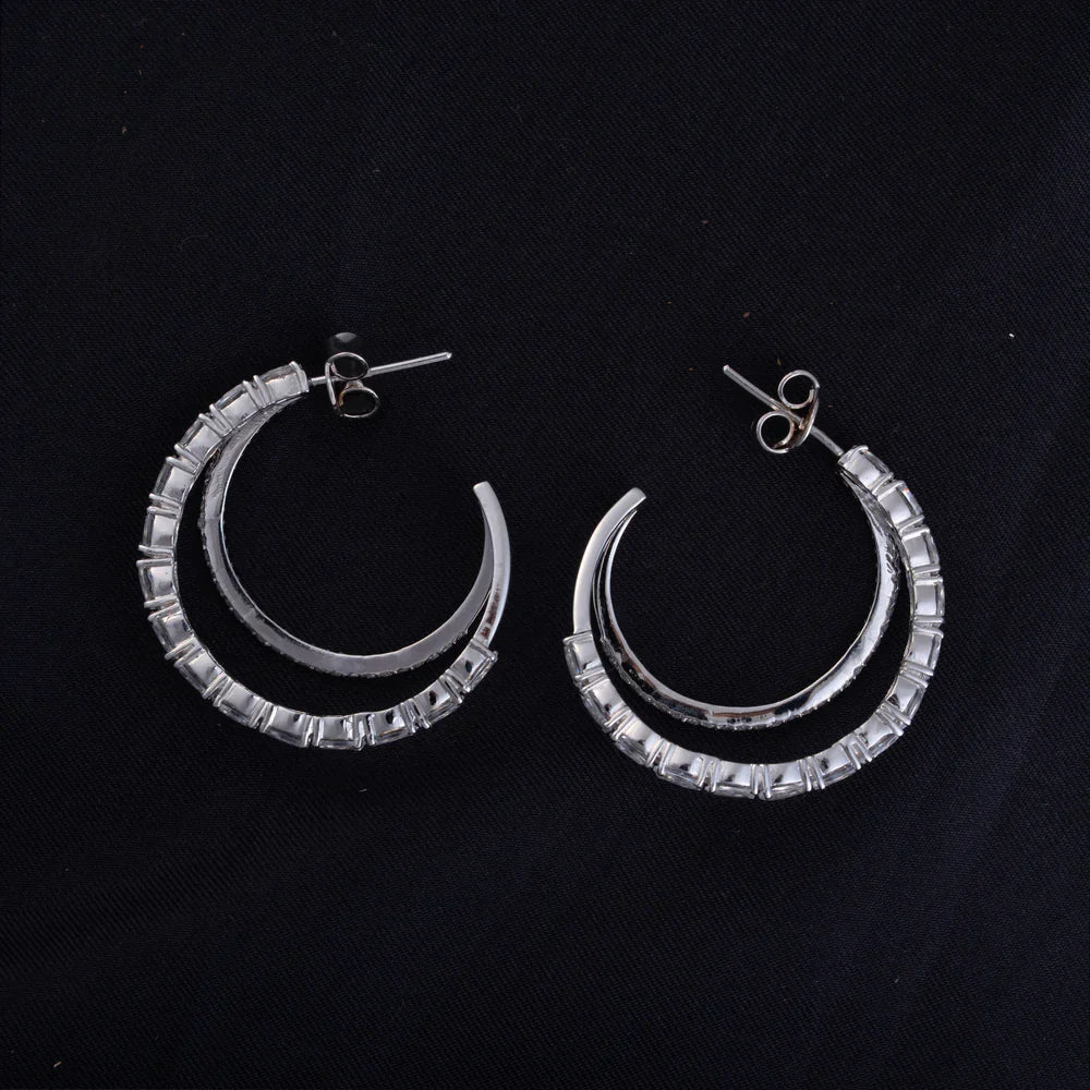 Pure 92.5 Silver Twinaura Hoops