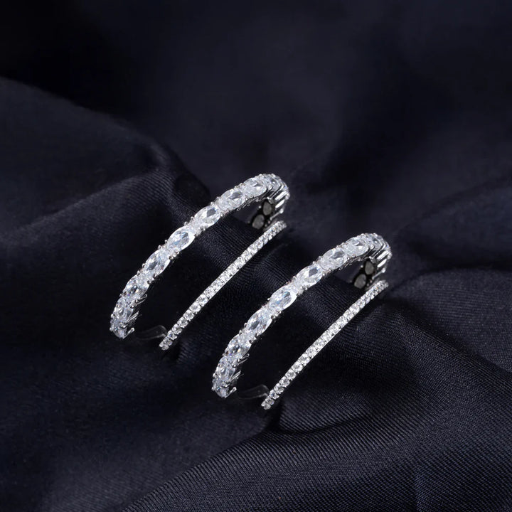 Pure 92.5 Silver Twinaura Hoops