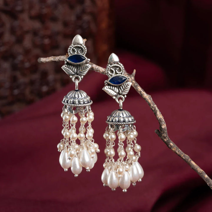 Pure 92.5 Silver Gulbahaar Ghoongroo Jhumka
