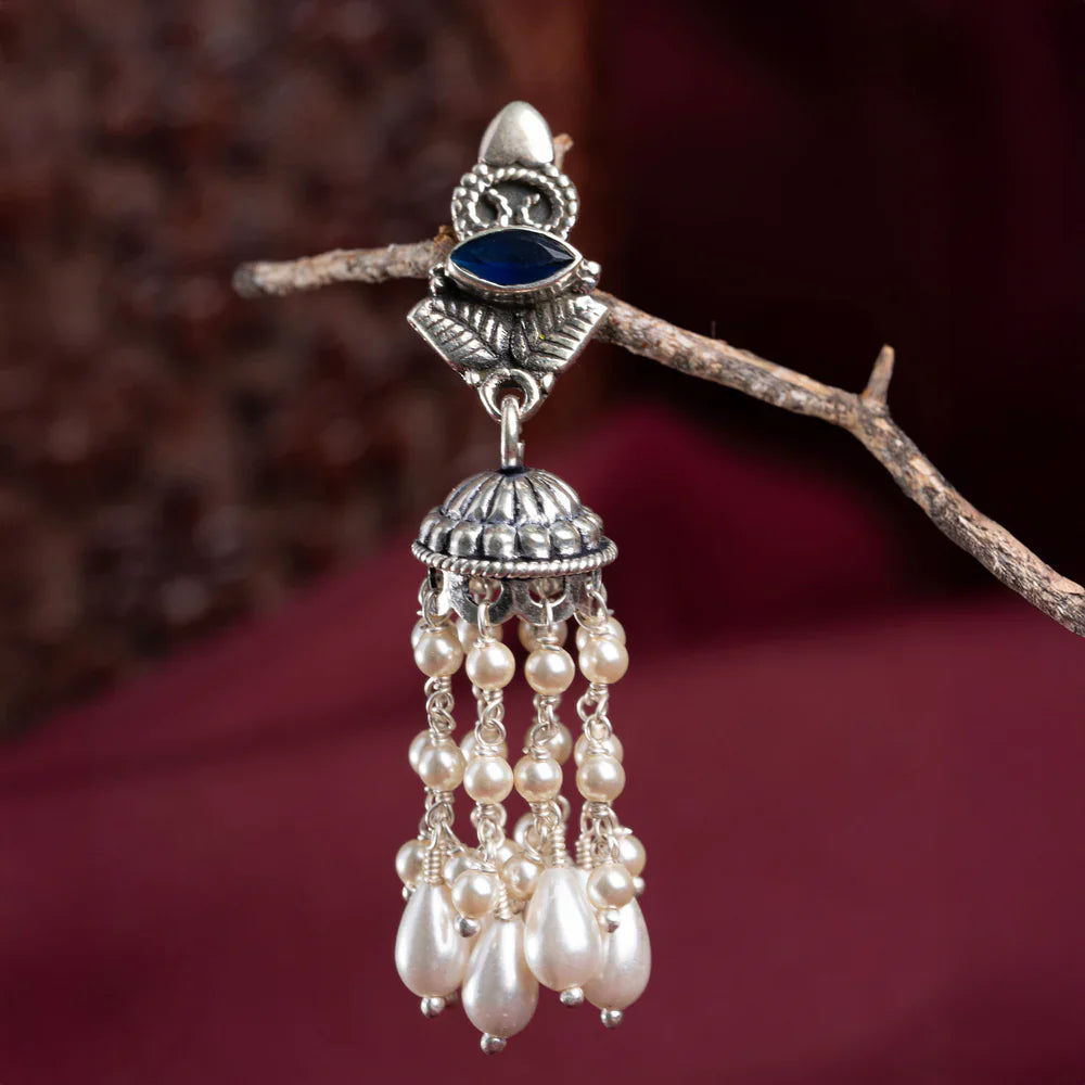 Pure 92.5 Silver Gulbahaar Ghoongroo Jhumka