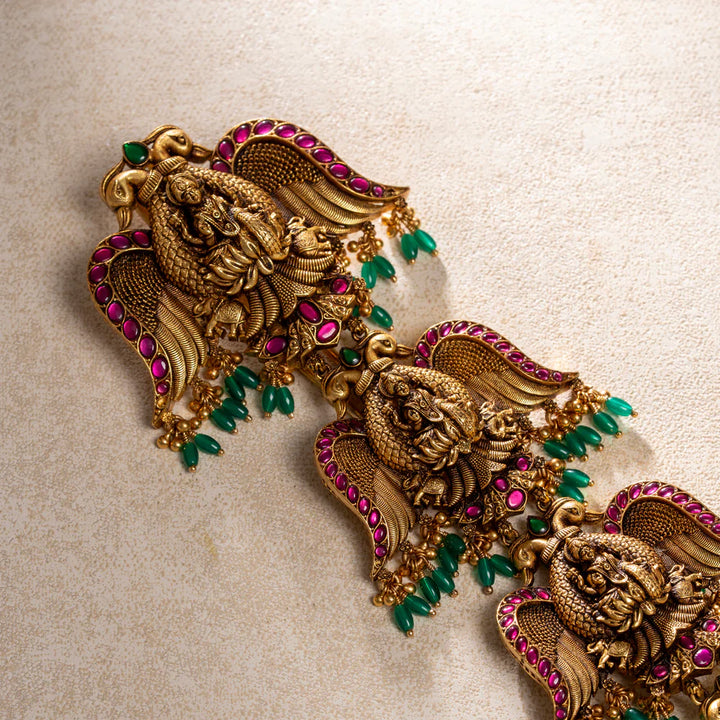 Pure 92.5 Silver, Gold Plated Berundeshwari Jada