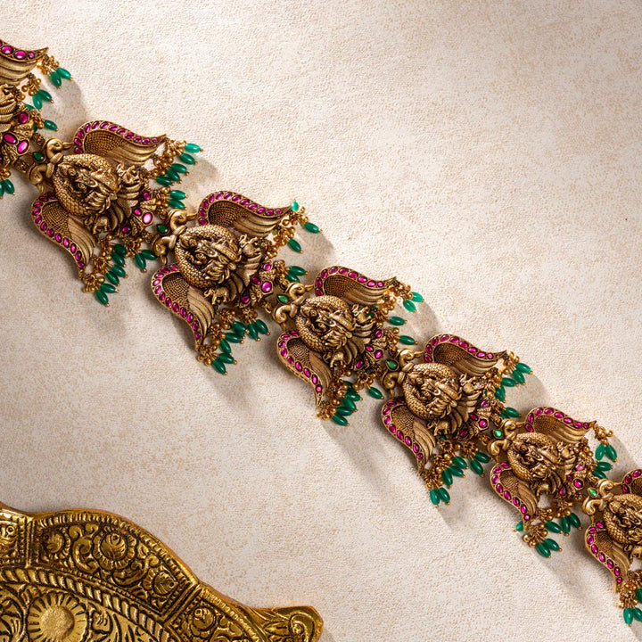 Pure 92.5 Silver, Gold Plated Berundeshwari Jada