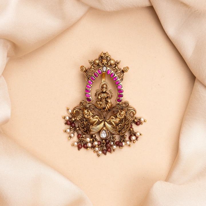 Pure 92.5 Silver, Gold Plated RupKamala Pendant