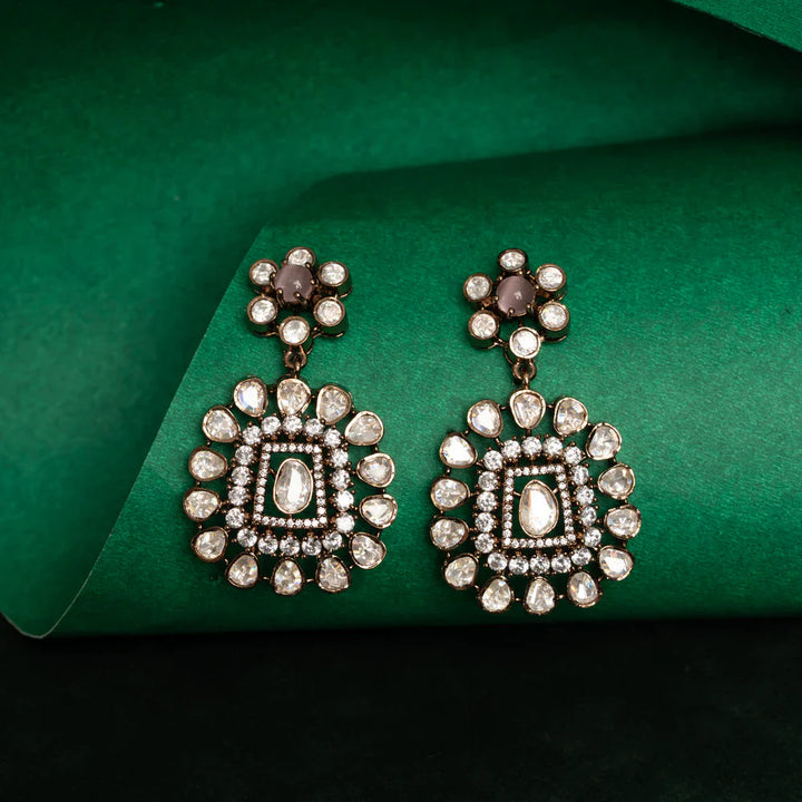 92.5 Silver, Gold Plated Duova Emerald Necklace Set