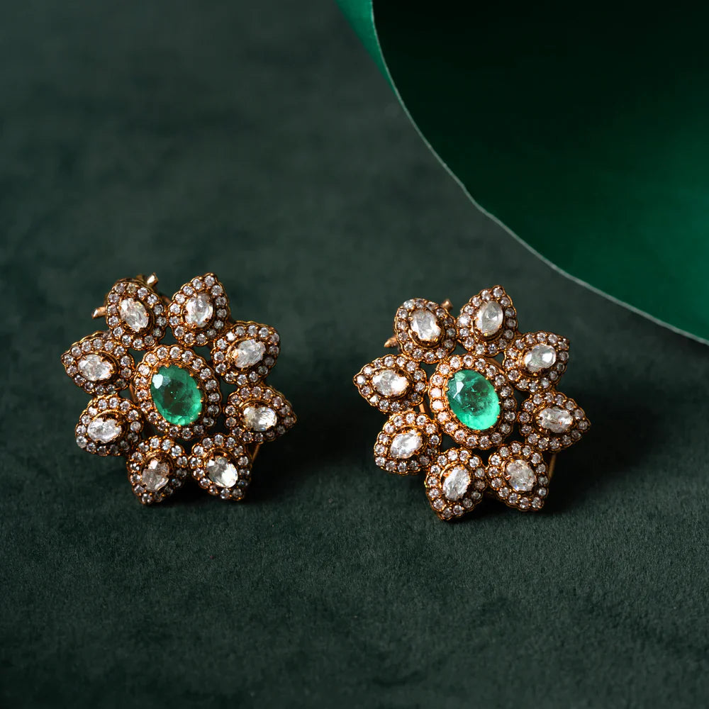 Pure 92.5 Silver, Gold Plated Nectar of Kings Necklace Set