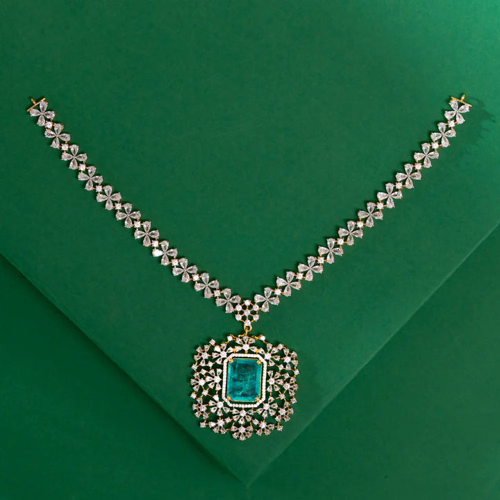 Stunning 92.5 Silver, Château Glow Necklace