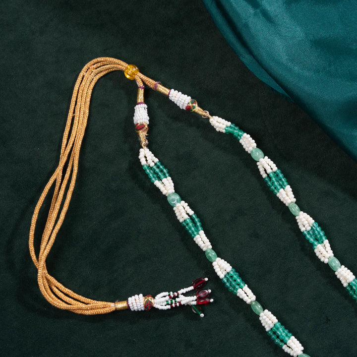 Pure 92.5 Silver, Gold Plated Ratna Ritu Haaram