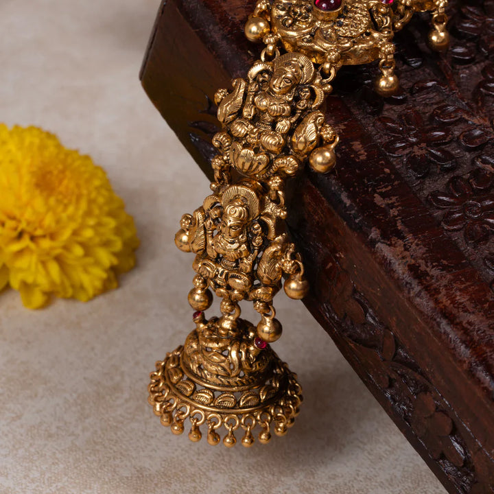 Pure 92.5 Silver, Gold Plated Devi Alankara Jada