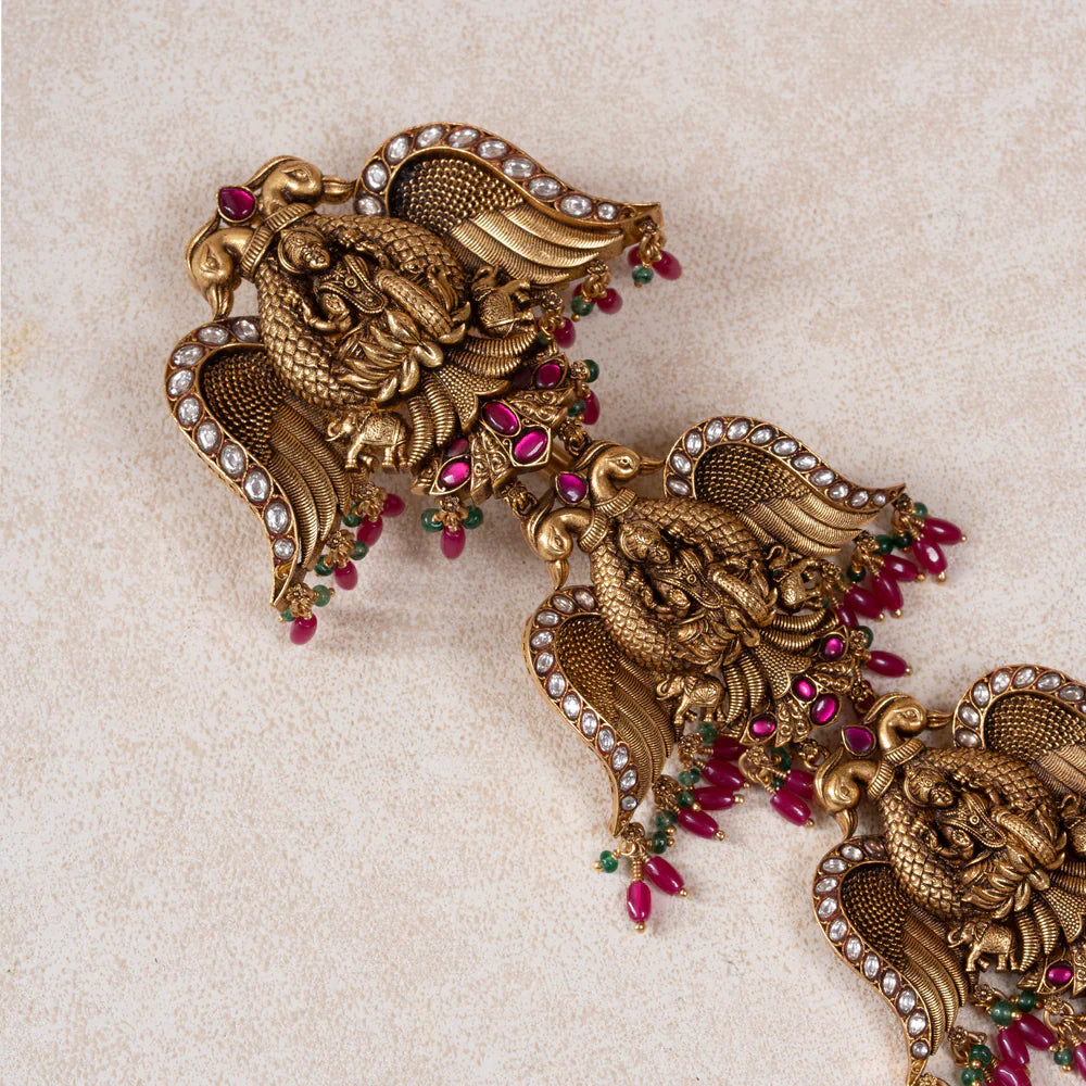 Pure 92.5 Silver, Gold Plated Berundeshwari Jada
