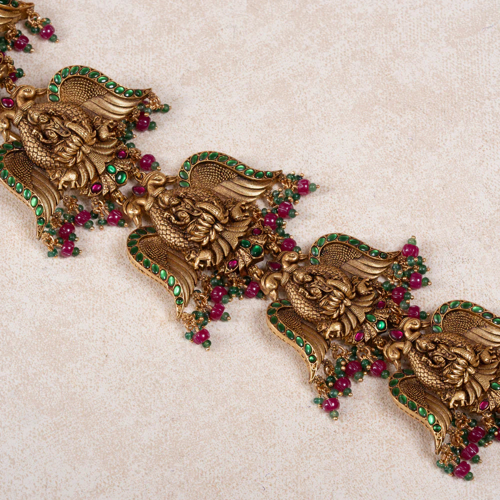 Pure 92.5 Silver, Gold Plated Berundeshwari Jada