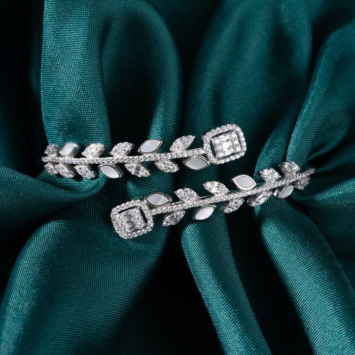 Pure 92.5 Silver Gold Plated Zelora Bracelet