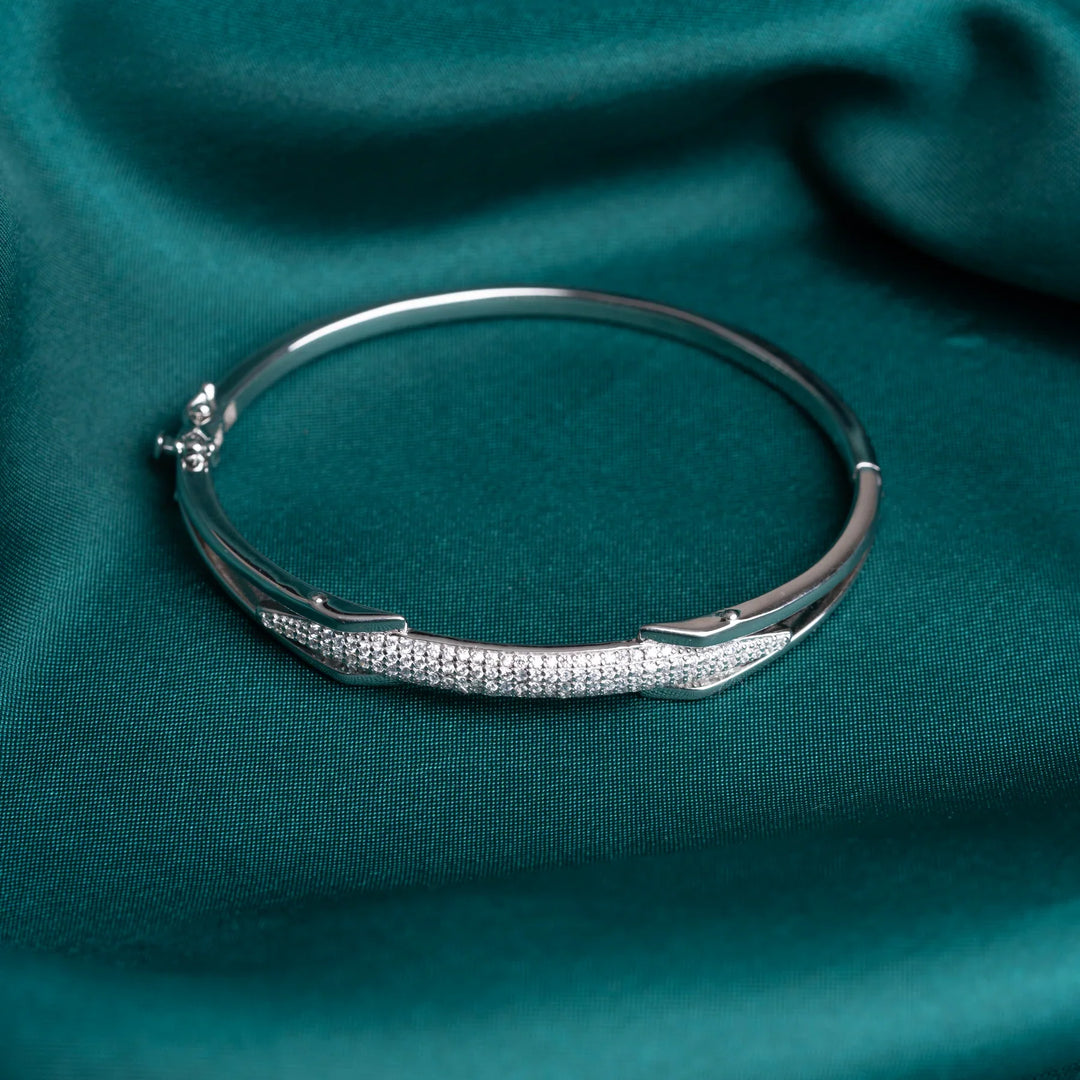 Pure 92.5 Silver Glint Cuff Bracelets