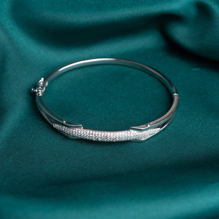 Pure 92.5 Silver Glint Cuff Bracelets