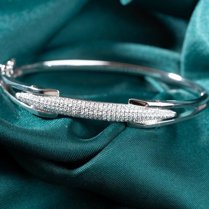 Pure 92.5 Silver Glint Cuff Bracelets