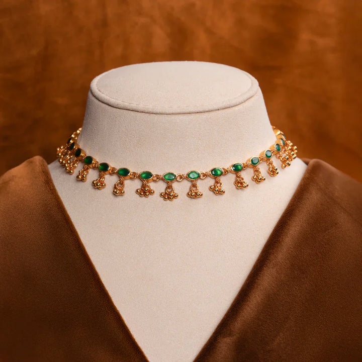 Pure 92.5 Silver, Gold Plated Nilohaar Necklace