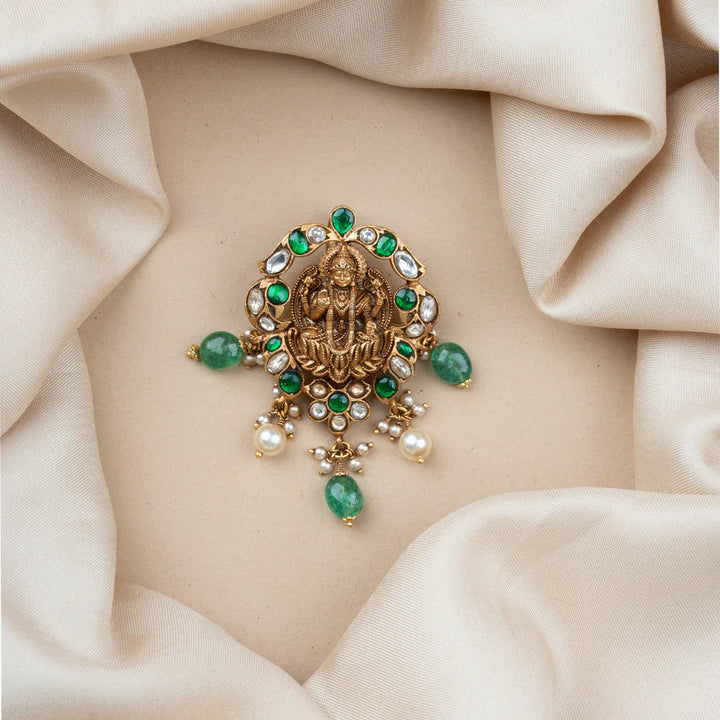 Pure 92.5 Silver, Gold Plated ShreeVanya Pendant
