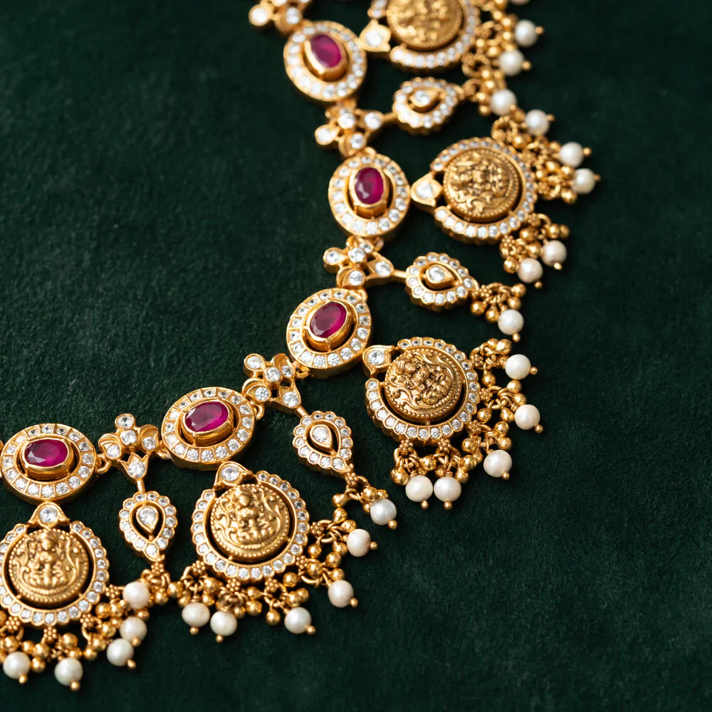 Pure 92.5 Silver, Gold Plated Kasumala Dharini Lakshmi