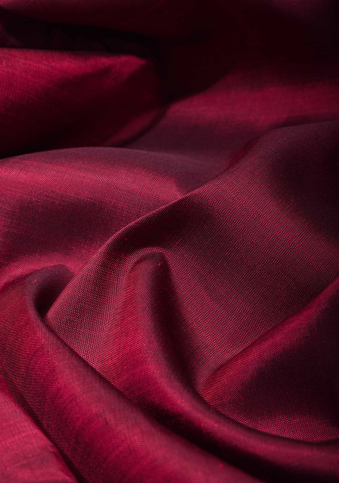 Vivid Burgundy Kanjivaram Silk Saree with Temple Zari Border | SILK MARK CERTIFIED