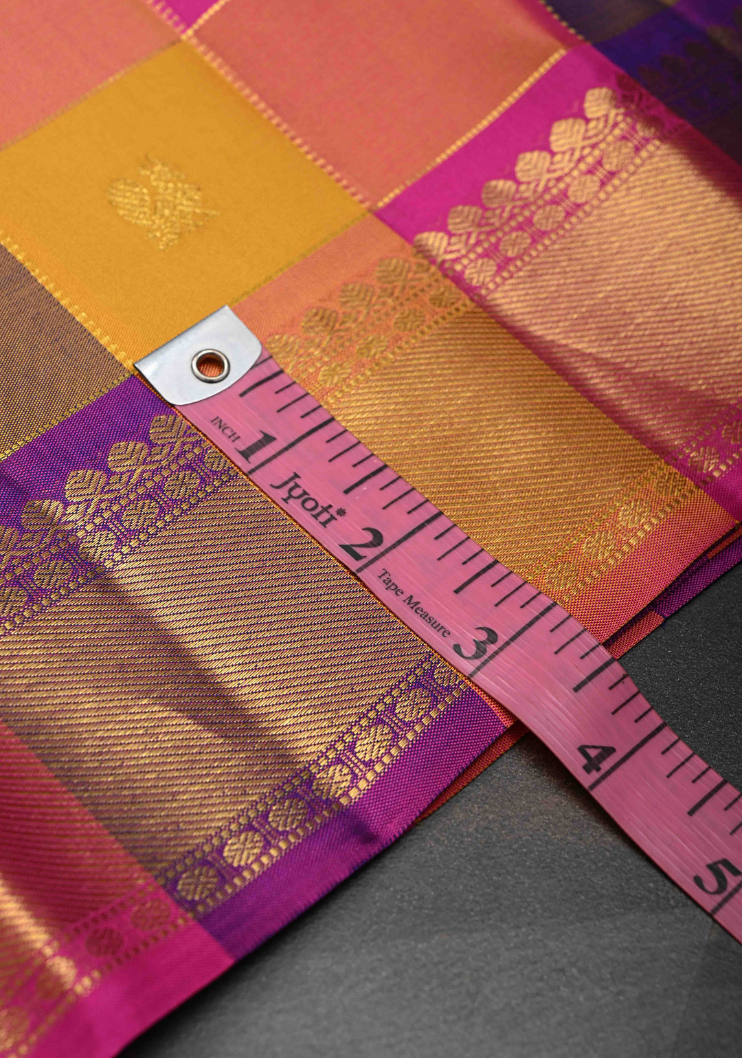 Multicolor Palum Pazhamum Kanjivaram Silk Saree with Zari Buttas and Zari Border | SILK MARK CERTIFIED